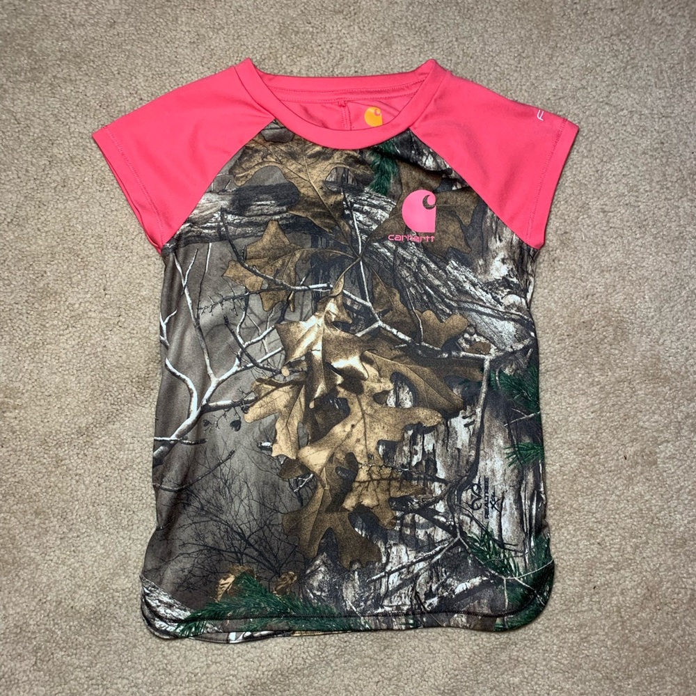 Girls Camo Dri-Fit Carhartt Shirt